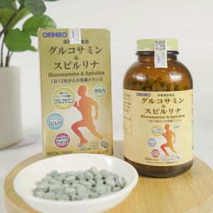 Tảo Glucosamine & Spirulina Orihiro Nhật Bản 900 viên