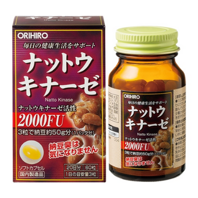 Nattokinase 2000FU Orihiro 60 viên
