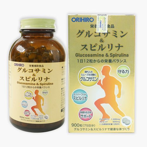 Tảo Glucosamine & Spirulina Orihiro Nhật Bản 900 viên